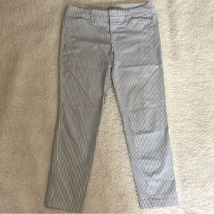 Old Navy Light Blue Striped Pixie Pants